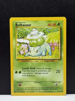 Pokemon TCG: Bulbasaur 044/102 Base Set Regular LP - Image 1