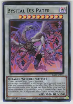Bystial Dis Pater Super Rare Rarity Collection 5 RA05-EN041 NM Yu-Gi-Oh - Image 1