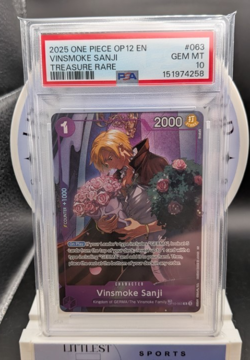 One Piece Legacy of the Master Vinsmoke Sanji! OP12-063! PSA 10!EN!Treasure Rare - Image 1