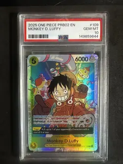 2024 One Piece Op07-500 Years In The Future #109 Monkey D. Luffy PSA 10 - Image 3
