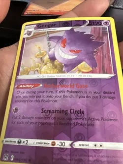 Gengar 66/196 Lost Origin Reverse Holo Rare Pokemon Card TCG 066/196 Pokemon - Image 2