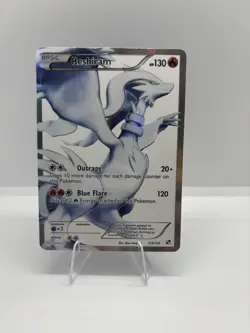 Pokemon TCG Reshiram Black & White Full Art Ultra Rare Holo Card 113/114 - Image 1
