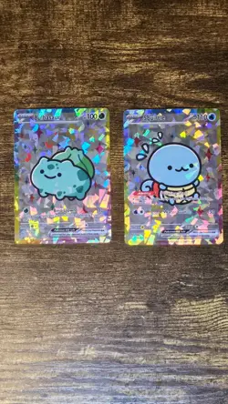 4 FAN ART Pokemon TCG Cards Charmander Bulbasaur Squirtle Charizard - Image 3