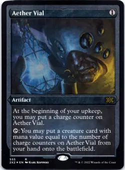 Aether Vial (Foil Etched) Double Masters 2022, 555 NM - Image 1