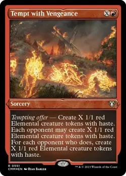 NM - Foil - Tempt with Vengeance (Foil Etched) - 551 - Commander Masters - Image 1