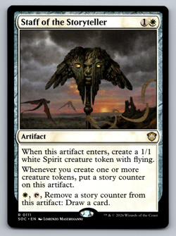 Staff of the Storyteller R 0111 Secrets of Strixhaven Regular - Image 1