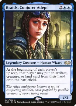 NM - Foil - Braids, Conjurer Adept - 43 - Double Masters - Image 1