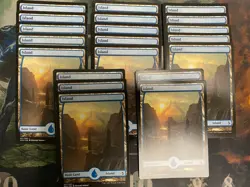 Lot of 20x Island #251 - Wright Art - AKH Amonkhet - MTG Magic NM FULL ART - Image 1