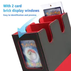 480+ Trading Card Deck Box with 2pcs Toploader Double Window Commander Display - Image 5