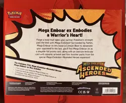 Pokemon Ascended Heroes Mega Emboar Ex and Deluxe Pin Collection. SEALED!! - Image 5