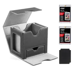 card Deck Box for MTG, Double Storage Box with 2 Commander Display & 1 Dice Tray - Image 4