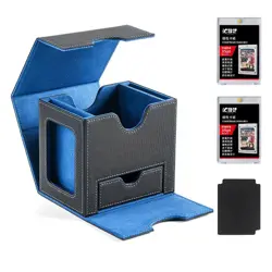card Deck Box for MTG, Double Storage Box with 2 Commander Display & 1 Dice Tray - Image 5