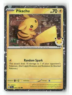 Pikachu (Pokemon Day 2026) 051/162 Holo Pokemon Holo NM - Image 1