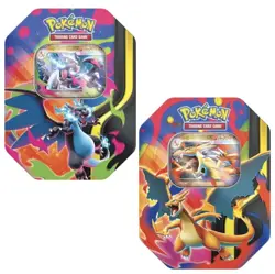 Pokemon TCG Mega Charizard X ex Tin x1 and Mega Charizard Y ex Tin x1 (set) - Image 1