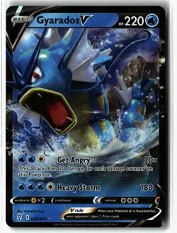 Gyarados V ⭐ 028/203 Holo V Rare Evolving Skies 2021 Pokemon NM - Image 1