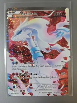 Reshiram RC22/RC25 Legendary Treasures MP Pokemon - Image 1