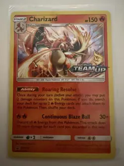 PRERELEASE Charizard HOLO PROMO Pokemon SM158 SM Team Up Holographic Foil - LP - Image 1