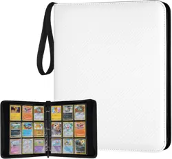 9 Pocket Card Binder, Zip Trading Card Binder, 720 Double Sided Pocket PU Ca... - Image 2