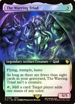 MTG The Warring Triad FOIL NM Extended Final Fantasy Commander FIC Magic card - Image 1