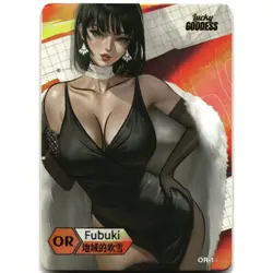 Goddess Story Waifu Card Lucky Goddess 2 Fubuki OR-13 One-Punch Man - Image 1