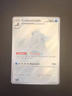 Pokemon TCG Stellar Crown Crabominable Illustration Rare Card #149/142 - Image 1