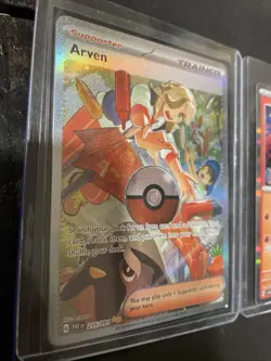 Pokemon TCG Arven Trainer Holo Card Secret Rare Special Illustration - Image 2