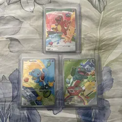 Pokemon TCG MEPI 2026 Bulbasaur Charmander Squirtle Foil Lot - 3 Cards - Image 1