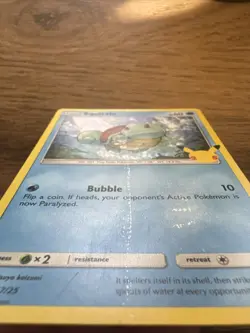 Pokemon Squirtle 17/25 Holo McDonalds Promo 2021 25th Anniversary Card - Image 3