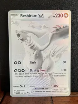 Reshiram EX 173/086 - White Flare - Ultra Rare English Pokemon Card - MINT - Image 1