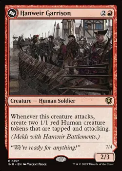 Mint/Near-Mint, English - 1 x MTG Hanweir Garrison - Foil Innistrad Remastered - Image 1