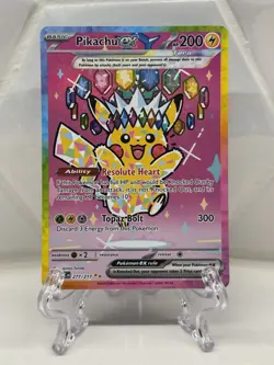 Pokemon Pikachu ex 277/217 SIR Special Illustration Rare Ascended Heroes - Image 1