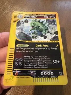 Pokemon TCG Tyranitar Expedition 29/165 Reverse Holo Rare Card - Image 2