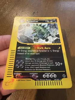 Pokemon TCG Tyranitar Expedition 29/165 Reverse Holo Rare Card - Image 3
