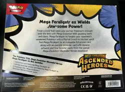 Pokemon Ascended Heroes Mega Feraligatr EX Box Sealed New - Image 2