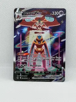 Deoxys VMAX GG45/GG70: Pokemon Crown Zenith Galarian Gallery - Holo Rare - MINT - Image 1