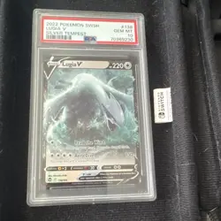 Pokemon Lugia V Ultra Rare Holo 138/195 Silver Tempest PSA 10 2022 - Image 1