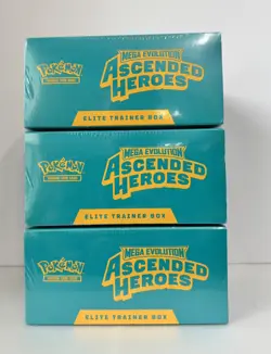 Pokemon Ascended Heroes Elite Trainer Box ETB, Lot Of 3, BRAND NEW SEALED - Image 5