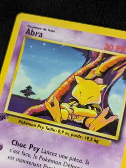 Carte Pokemon Abra 43/102 Edition 1 Set de Base wizards Francais VF - SDB - Image 3