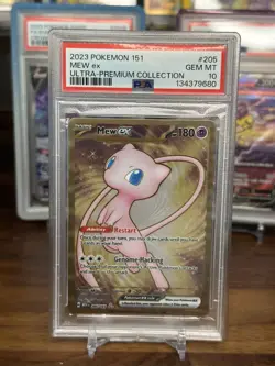 PSA 10 Pokemon 151 Ultra Premium Collection Promo METAL Mew EX 205/165 GEM MINT! - Image 1