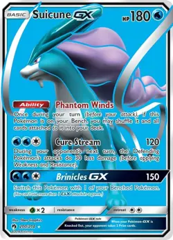 Suicune GX 200/214 VLP - Sun & Moon Lost Thunder Pokemon TCG English - Image 1