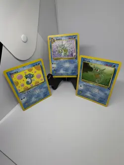 Vintage Pokemon TCG Seadra 42/62 And Horsea 49/62 Fossil Horsea 62 Neo Genesis - Image 1