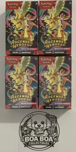 Mega Evolution Ascended Heroes Pokemon TCG Booster Bundle 6 Packs x4 - Image 1