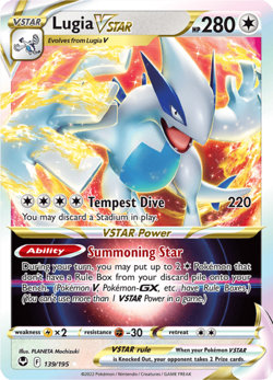 Pokemon TCG Lugia VSTAR 139/195 ULTRA RARE Silver Tempest NM/M - Image 1