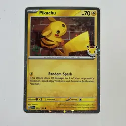 Pikachu 051/162 - Pokemon Day Stamped Promo - Pokemon TCG - Image 1