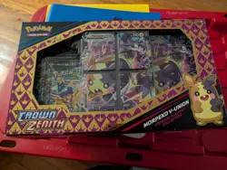 Pokemon Crown Zenith Morpeko V-Union Premium Treasures Collection (Sealed) 820650851919 - Image 1