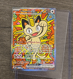 Meowth ex 121/088 Special Illustration Rare Perfect Order SIR Pokemon Near Mint - Image 1