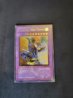 Yugioh Elemental Hero Tempest EEN-EN034 Ultimate Rare - Image 1