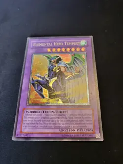 Yugioh Elemental Hero Tempest EEN-EN034 Ultimate Rare - Image 2