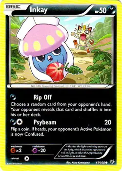 Inkay - 41/108 - Common - Heavily Played - Roaring Skies - Image 1