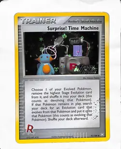 Surprise! Time Machine 91/109 Team Rocket Returns Reverse Holo Stamped Pokemon - Image 1